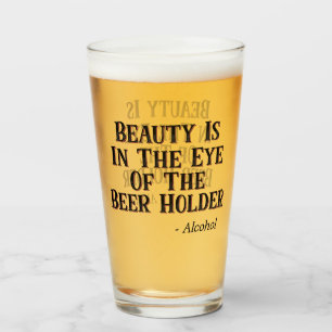 Beauty ligger Öga i Beer Holder - Alkohol Glaskopp