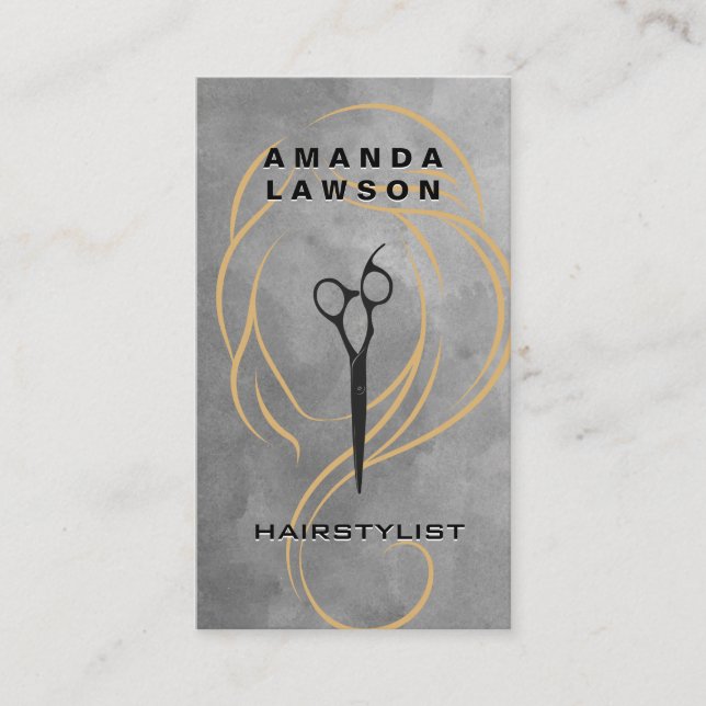 Beauty Line Illustration | Sax | Vattenfärg Visitkort (Framsida)