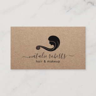 Beauty Logotyp Hair Stylist Makeup Artist Kraft Visitkort