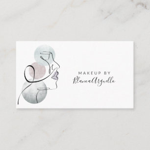 Beauty Logotyp Makeup Artist Business och Möte Visitkort