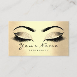 Beauty Loyalty Card 10 Lash Champaigne Guld Krona Lojalitetskort