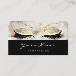 Beauty Loyalty Card 10 Lash Coral Ro Grått Marble Lojalitetskort