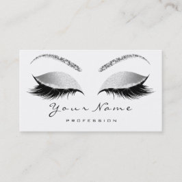 Beauty Loyalty Card 10 Lash WhiteGray Silver Krona Lojalitetskort