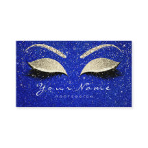 Beauty Loyalty Card 10 Makeup Lash Guld Blue