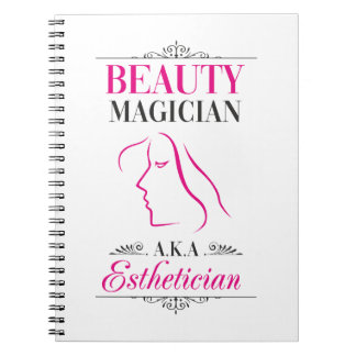 Beauty magician alias esthetician anteckningsbok
