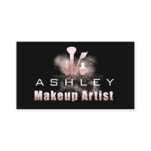 Beauty Makeup Artist Appointation Card Grått Rosa