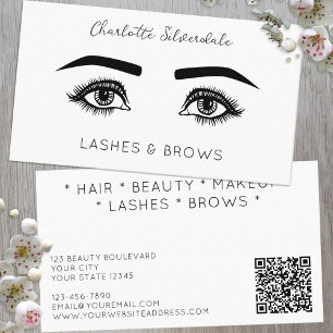 Beauty Makeup Artist Eyelash QR-kod Visitkort