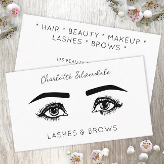 Beauty Makeup Artist Eyelash Visitkort