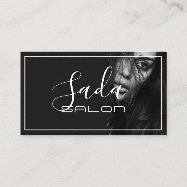 Beauty Makeup Artist Hair Salon Visitkort (Framsida)