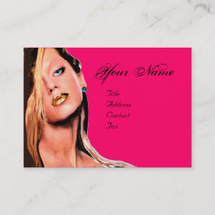 BEAUTY MAKEUP ARTIST ,sapphire blue rosa fuchsia Visitkort