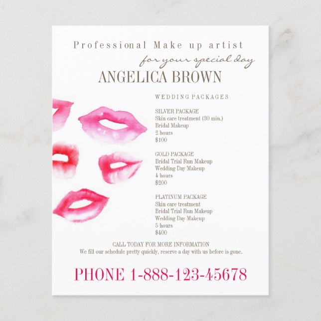 Beauty & Makeup Flyer (Framsidan)