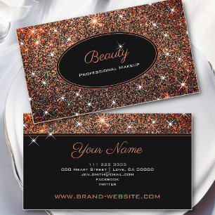 Beauty Makeup Ro Luminous Guld Visitkort