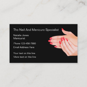 Beauty Manicule Mode Visitkort
