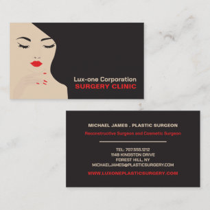 Beauty Model, Plastic Surgeon, Plastic Surgery Visitkort