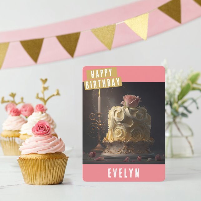 Beauty och Beast Birthday Card Julkort (Skapare uppladdad)