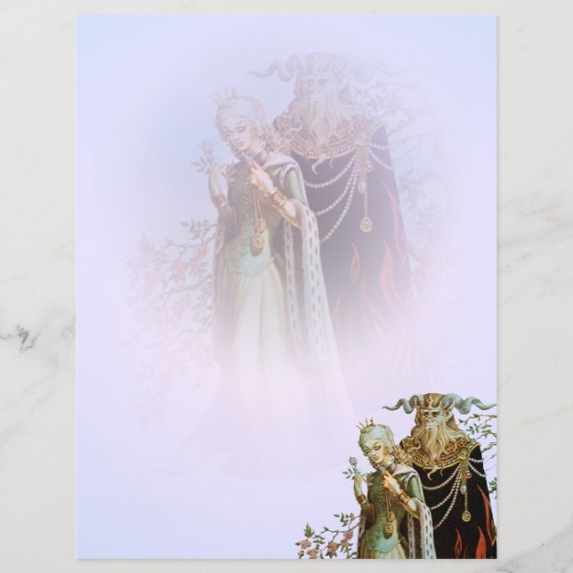 Beauty och Beast Stationery Papper (Framsida)