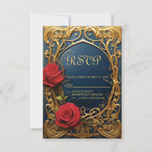 Beauty och Beast Sweet 16 OSA kort