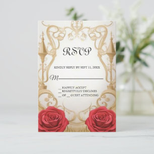 Beauty och Beast Sweet 16 OSA kort