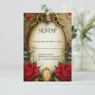 Beauty och Beast Sweet 16 OSA kort