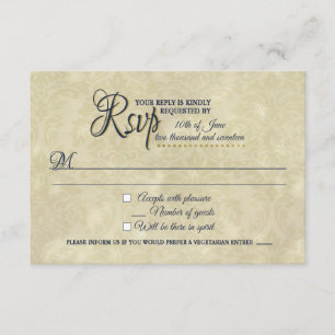 Beauty och Beast Tema bröllop OSA Card Kort