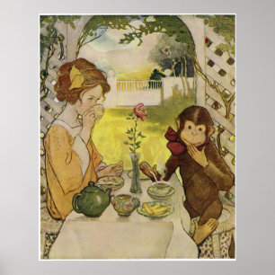 Beauty och Beasten av Jessie Willcox Smith Poster