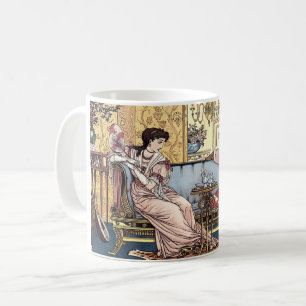 Beauty och Beasten av Walter Crane 1874 Kaffemugg