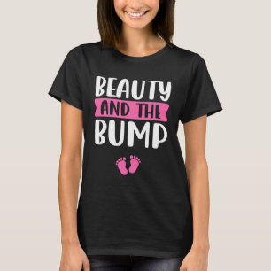 Beauty och Bump Sayed for Gravid Announce T Shirt