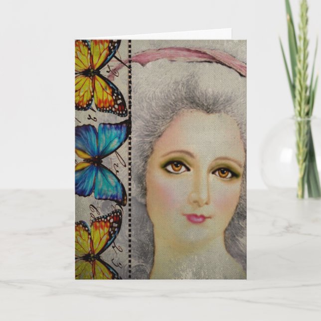 Beauty och Butterflies Kort (Framsida)