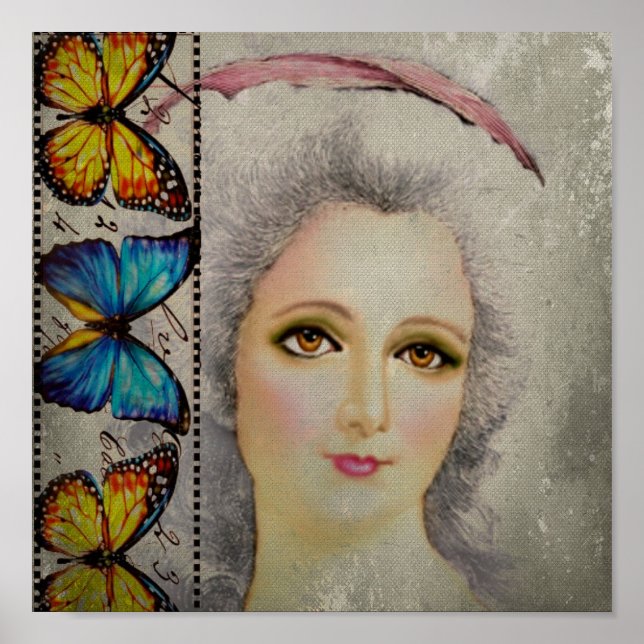 Beauty och Butterflies Poster (Framsidan)