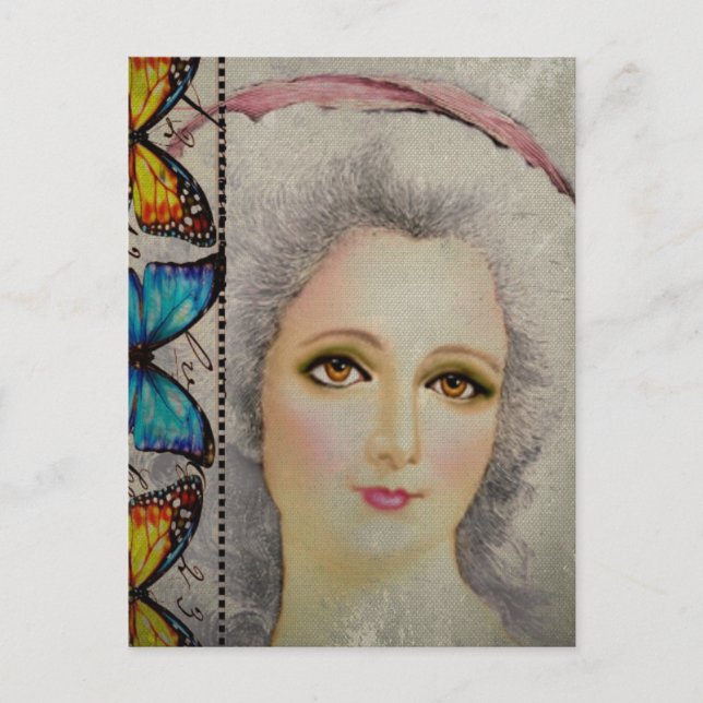 Beauty och Butterflies Vykort (Framsida)