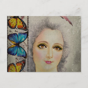 Beauty och Butterflies Vykort