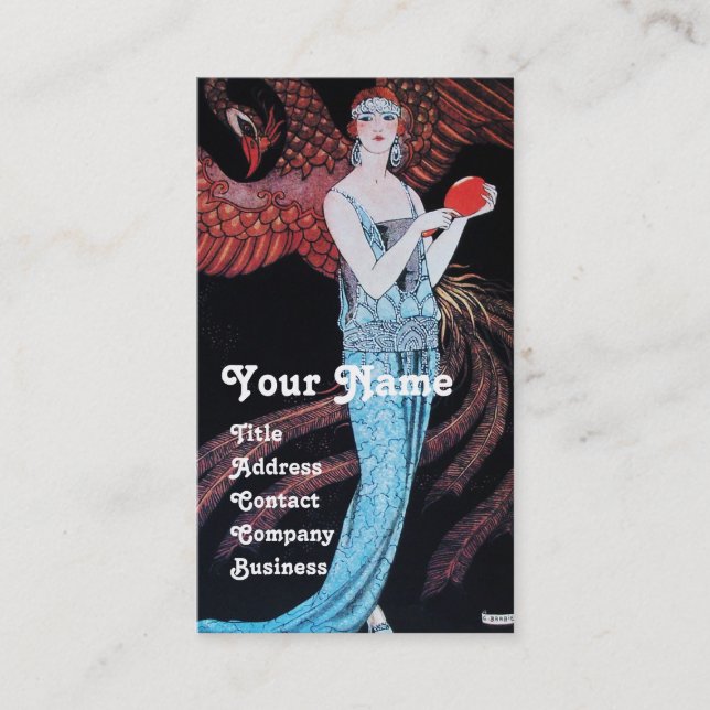 BEAUTY OCH PHOENIX,MODE DESIGNER UTGÖR KONSTANT VISITKORT (Framsida)