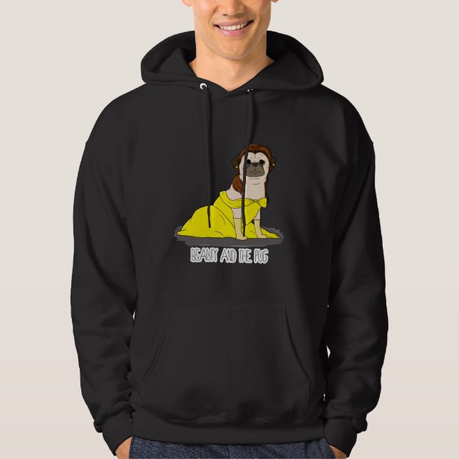 Beauty och Pug Classic T-Shirt 278 Hoodie (Framsida)