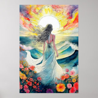 Beauty och Sea Poster