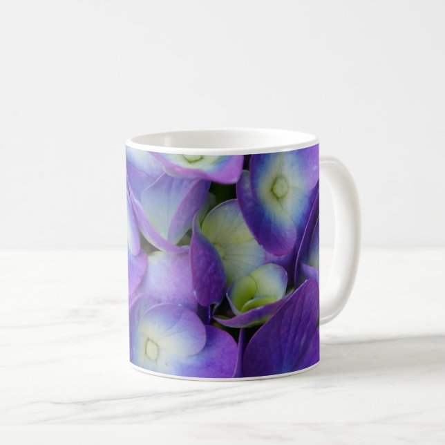 Beauty of a Blue Hydrangea Coffee Mugg (Framsida höger)