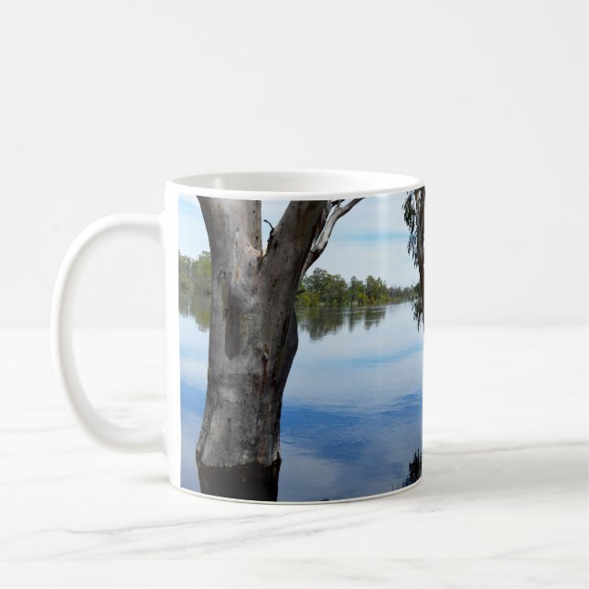 Beauty of a Gum Träd River Murray Australia Kaffemugg (Vänster)