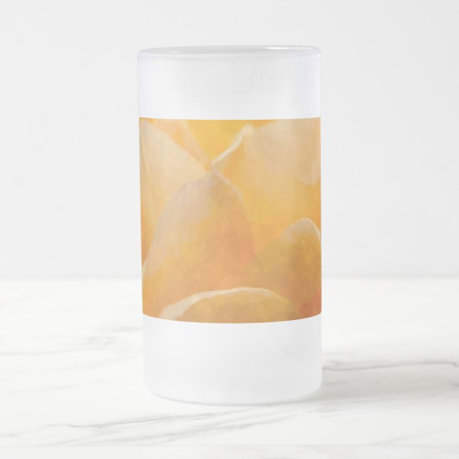 Beauty of a Ro painterly Frosted Glass Beer Mugg (Center)