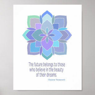 Beauty of Dreams Quote Poster