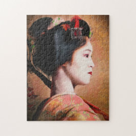 Beauty of Geisha japanese dam maiko-konst Pussel