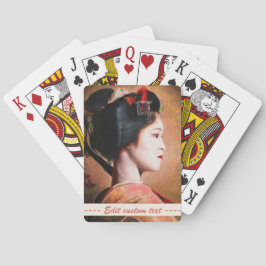 Beauty of Geisha oriental Maiko dam japanese art Casinokort