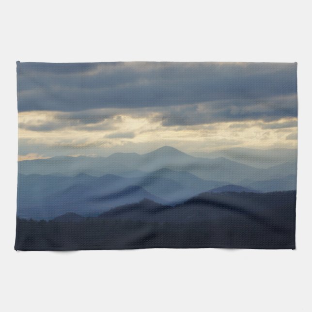 Beauty of the Blue Ridge Kökshandduk (Horisontell)