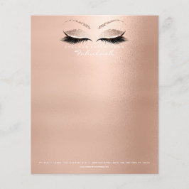 Beauty Öga Lash Makeup Stylist Rosa Flygblad