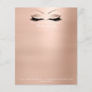 Beauty Öga Lash Makeup Stylist Rosa Flygblad