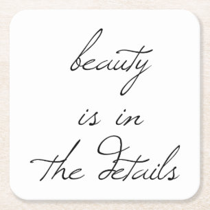 Beauty Papper Underlägg Kvadrat