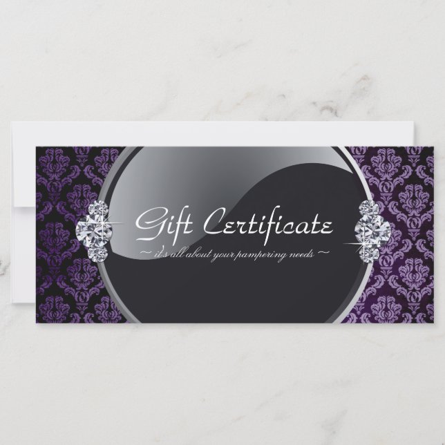 BEAUTY PARLOR GIFT CERTIFICATE (Framsida)
