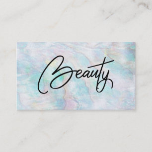 *~* BEAUTY Pearl Abalone Gult Blue Rosa Pastel Visitkort