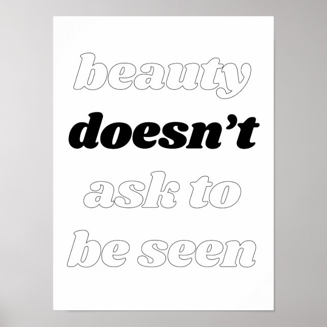 Beauty Poster inte (Framsidan)