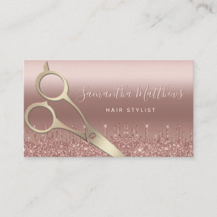 Beauty professionell Guld Hairstylist Ro Guld Visitkort