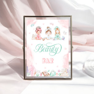Beauty Pub Spa Party Girl Birthday Poster
