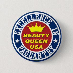 Beauty Queen Badge Knapp